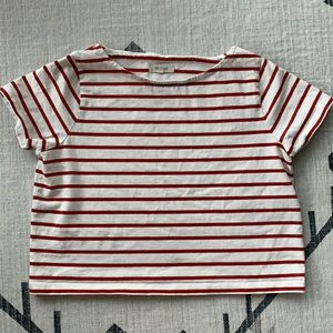 Madewell Striped Cropped T-Shirt